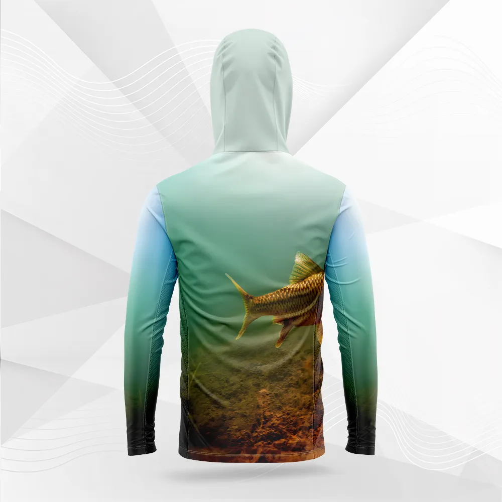 Custom Abstract Tuna Fishing Shirt – Neck Gaiter & Hoodie – Salty Dog Fishing  Apparel