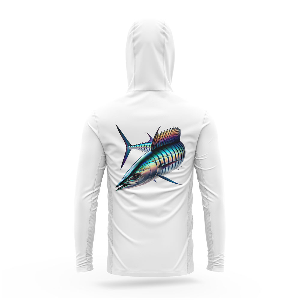 Gamefish Series - Cuta - Neck Gaiter & Hoodie - White