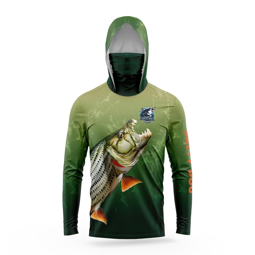 Green Tiger Fish – Gaiter Hoodie