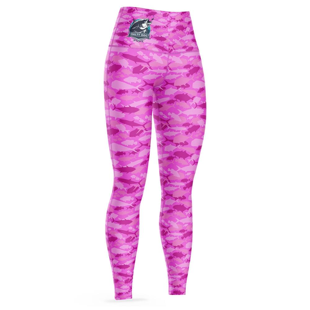 Pink Fish Camo Women's Leggings - Image 2