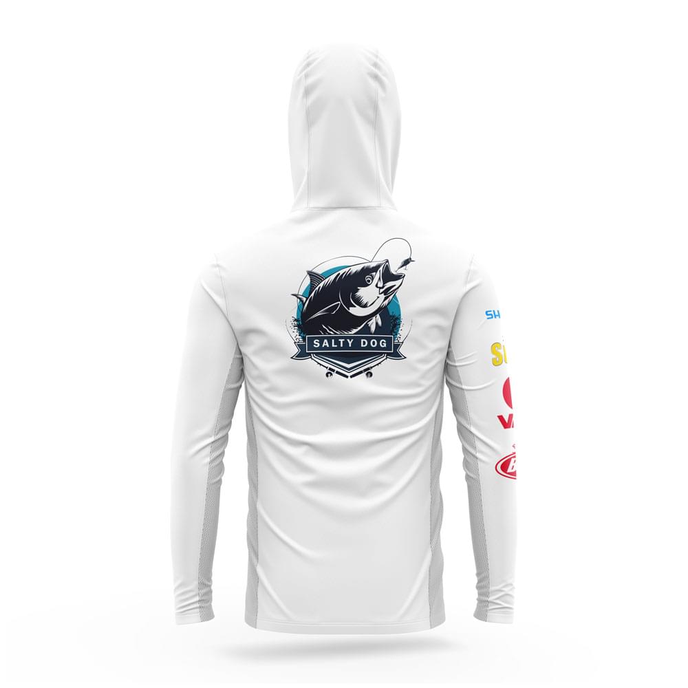 White – Gaiter Hoodie - Image 2