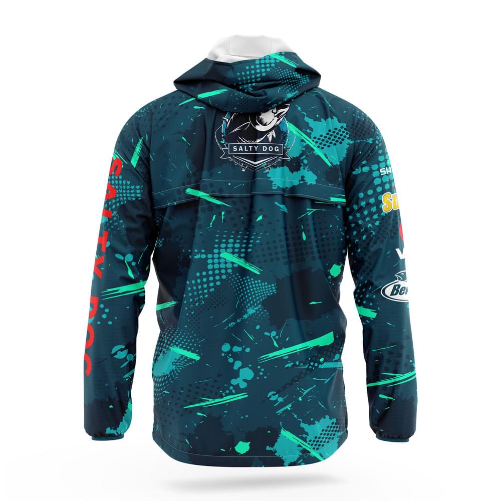 Abstract Tuna Waterproof Windbreaker - Image 2