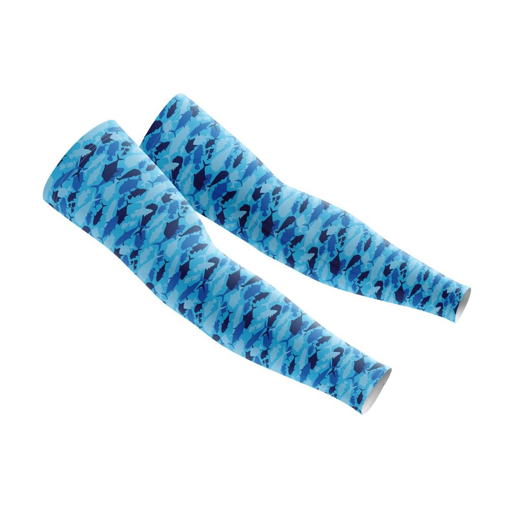 Blue Fish Camo Sleeves