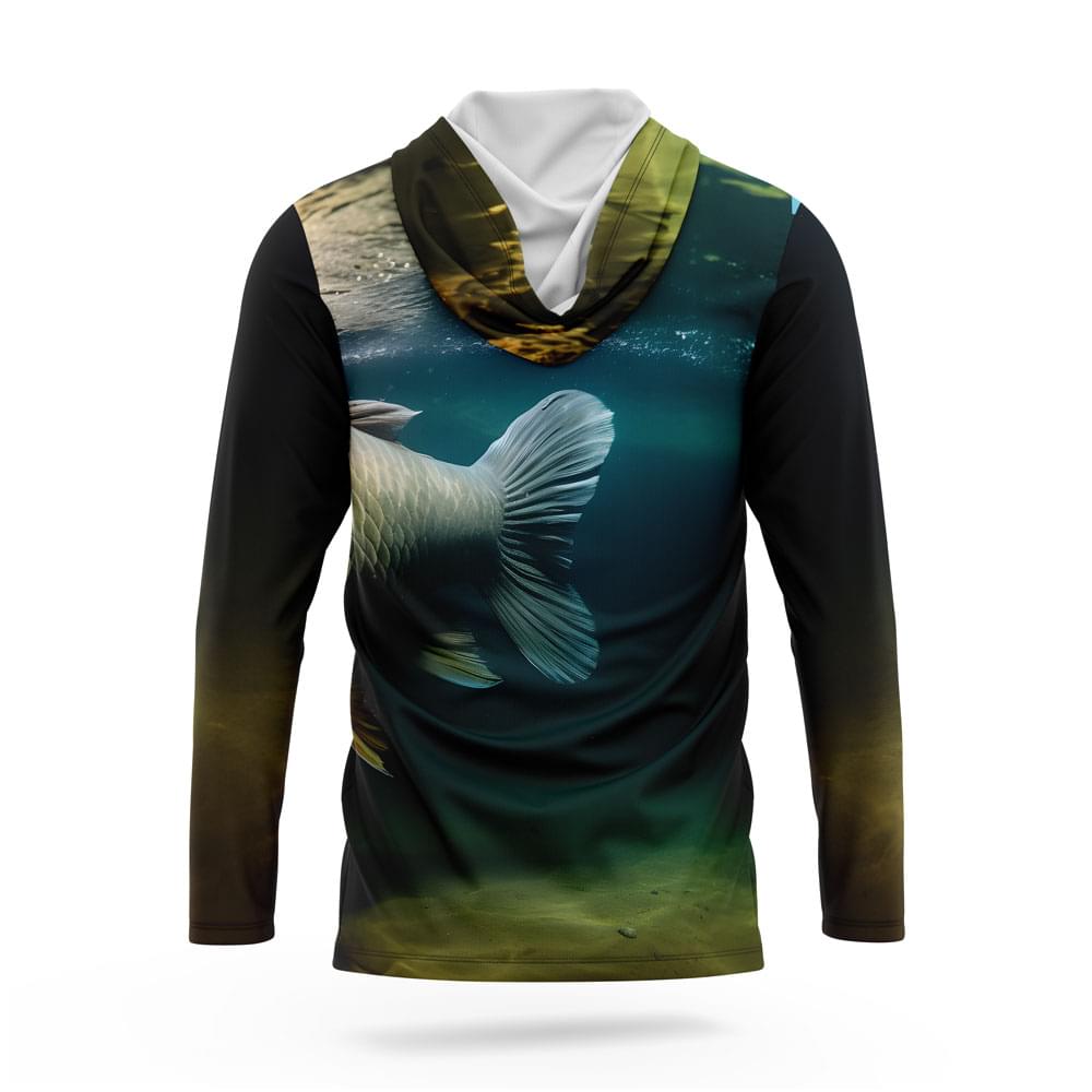 Aqua Mirror Carp – Standard Hoodie - Image 2