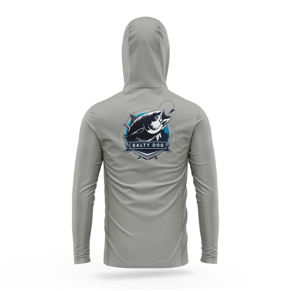 Light Grey – Gaiter Hoodie - Image 2