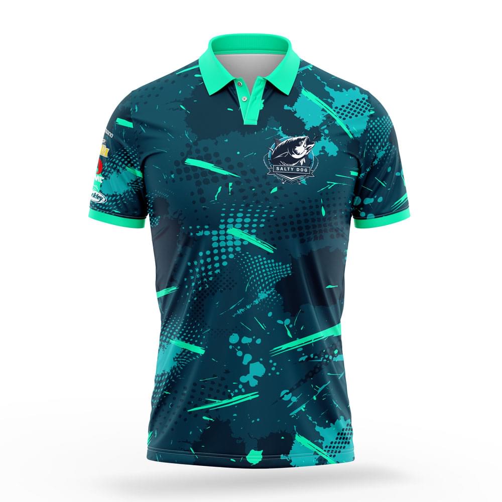 Abstract Tuna – Collared Short Sleeve