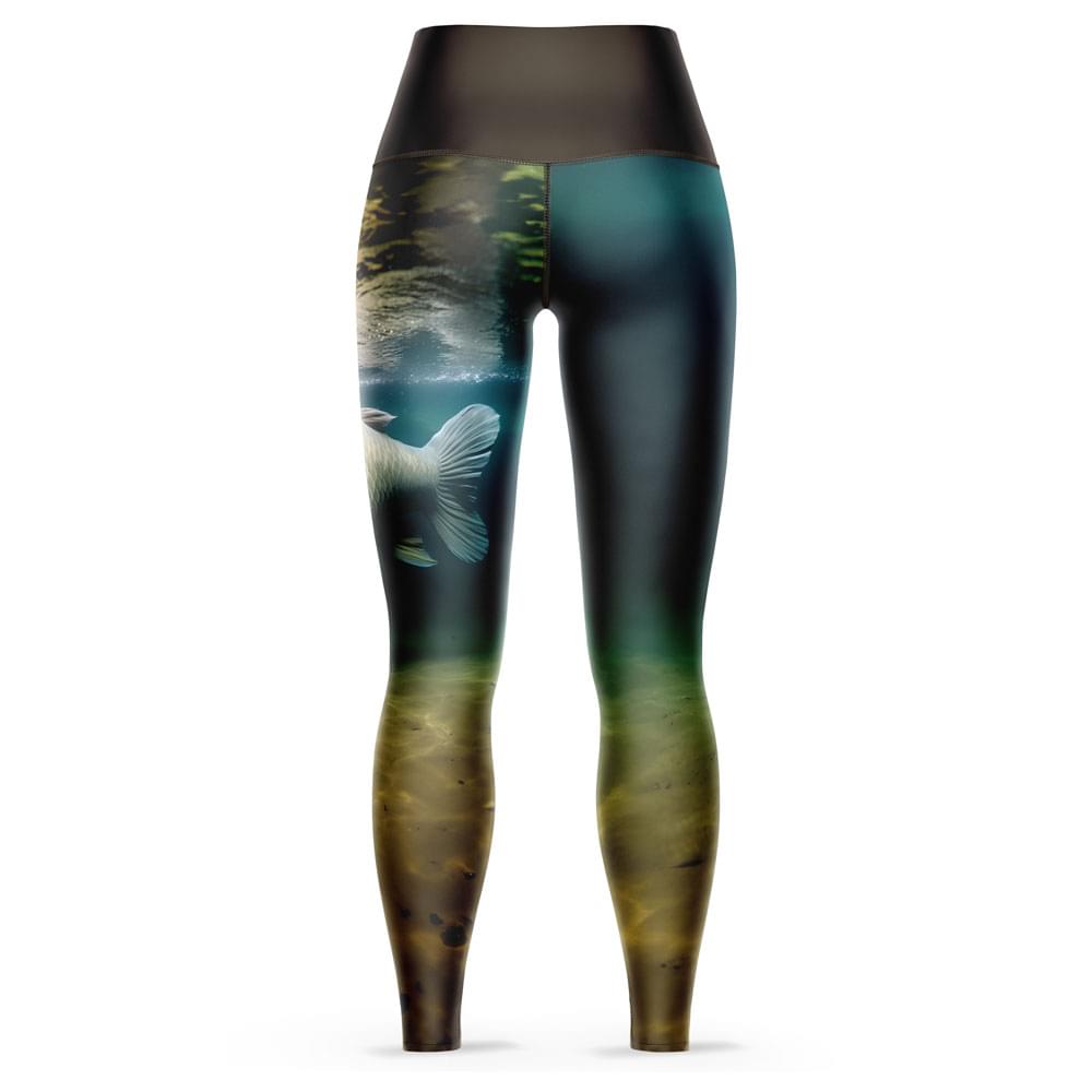 Aqua Mirror Carp Women's Leggings - Image 2