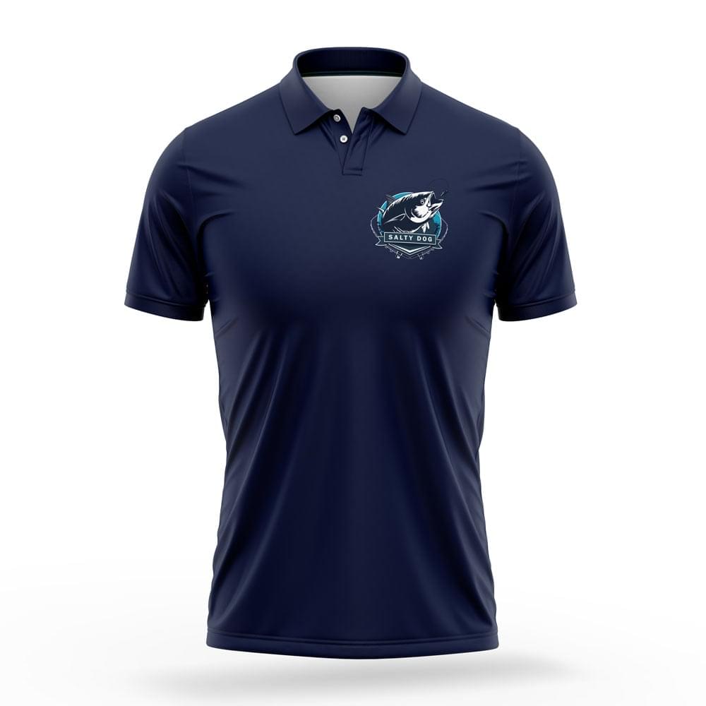 Dark Blue – Collared Short Sleeve