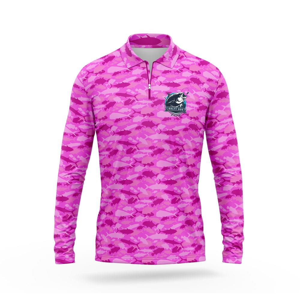 Pink Camo – Zipped Collar